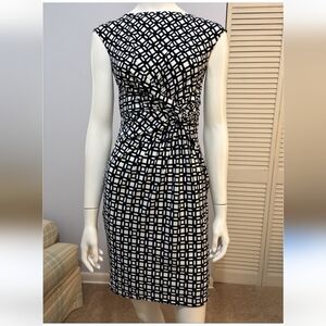 Ralph Lauren Black and White Midi Dress